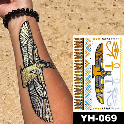 Waterproof Temporary Tattoo Sticker Egypt Goddess