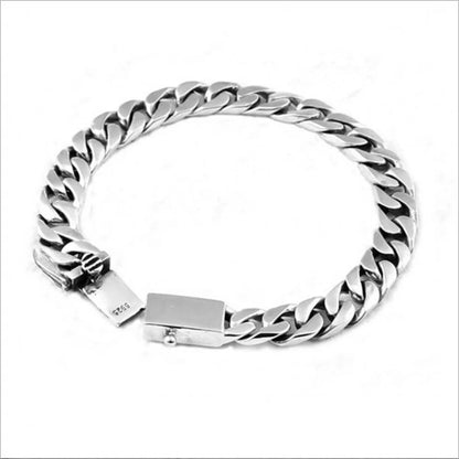 Silver Jewelry Accessories Simple Couple unisex Bracelet.