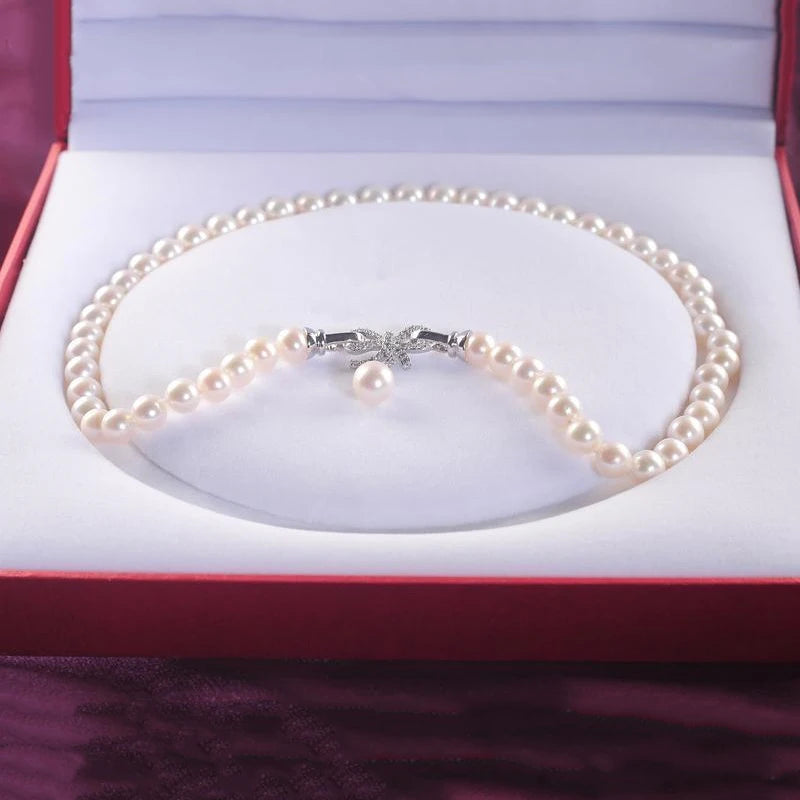 ZHRUKAN 2019 New White Pearl Necklace Jewelry