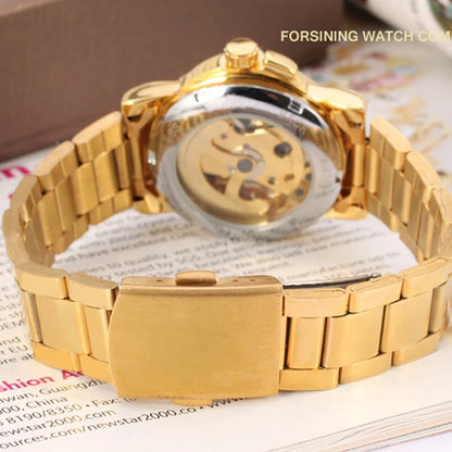 Brand Winner Watch Women Heart-shaped Watches Skeleton Luxury Gold Full Steel Automatic Mechanical Wristwatches Reloj Mujer 2020