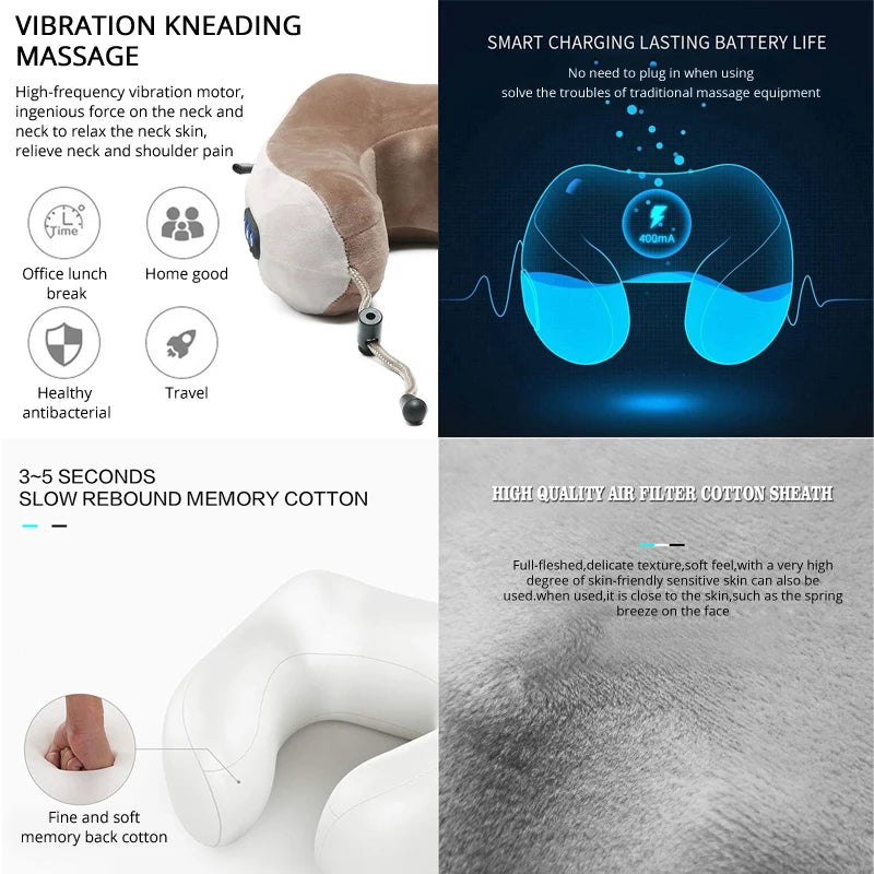 Multifunctional Portable U Shaped Electric Neck Massager.