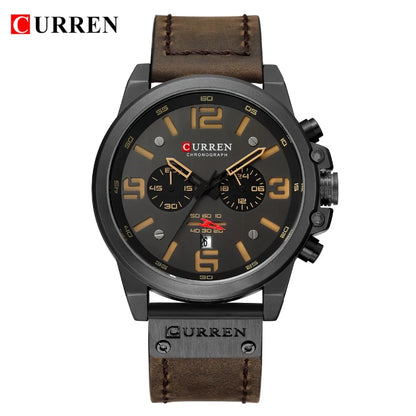 Watch For Men Top Brand Luxury CURREN Fashion Leather Quartz Men Watches Date Business Sport Male Wristwatch Clock Montre Homme