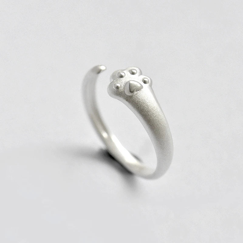 Ring for Men Women Japanese Style Cute Cat Ring.