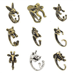 Antique Adjustable Animal Ring – Giraffe Design.