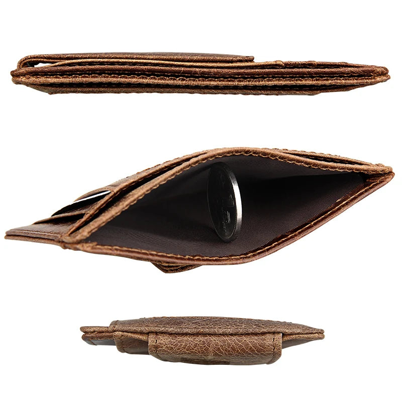 Genuine Leather Money Clip Male.