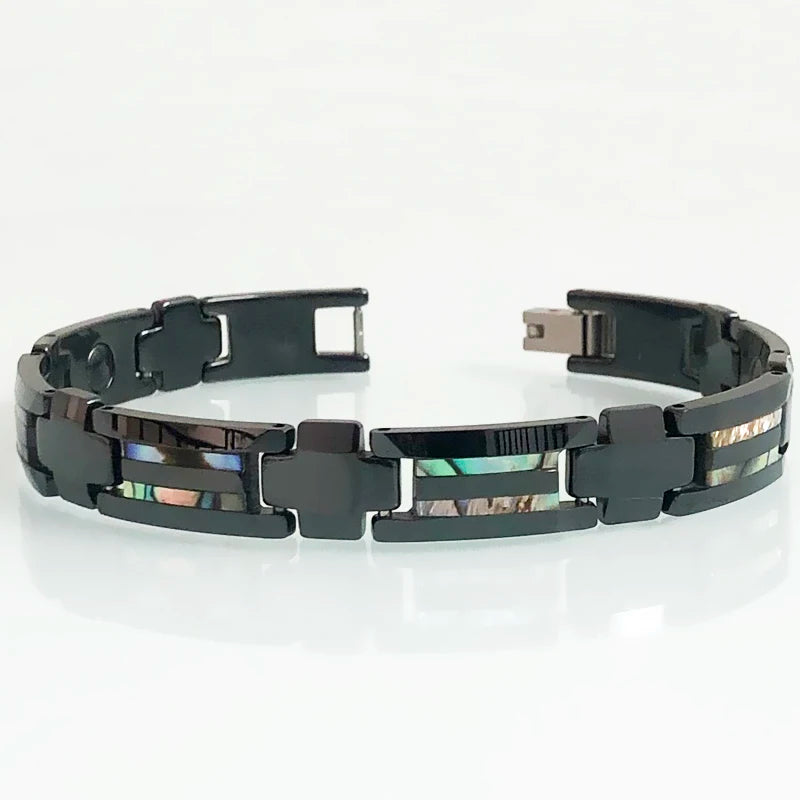 Black Ceramic Bracelets for Men Luxury Shell.