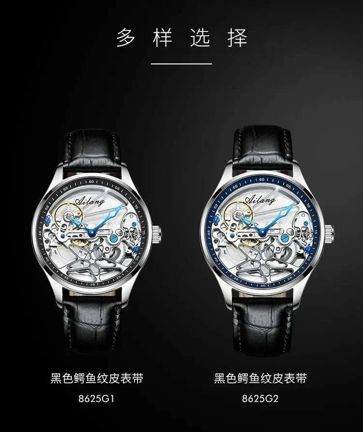 Hollow out Tourbillon Automatic MAN WATCH limited edition Mechanical Watches Fashion Belt and steel band Men&