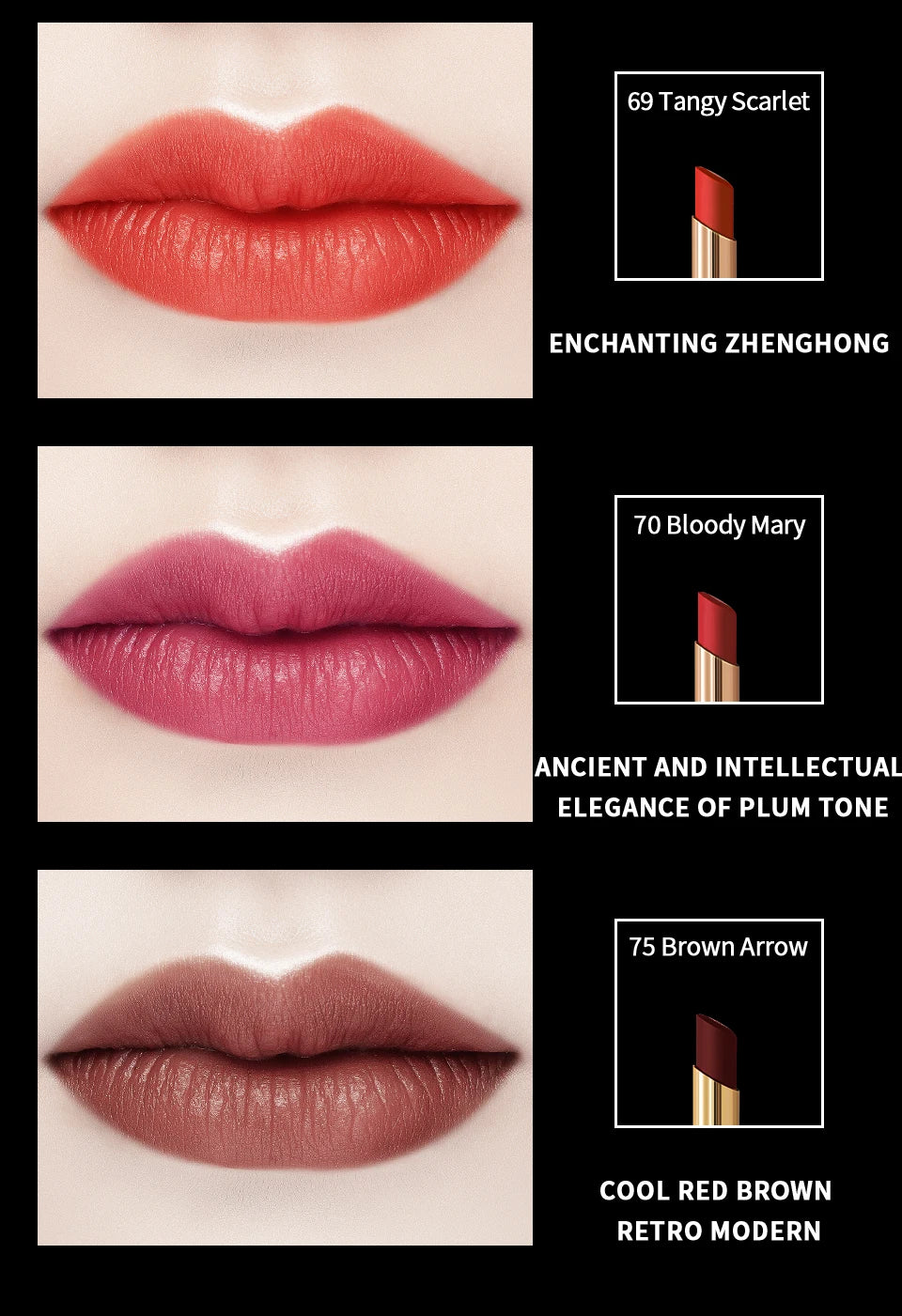 CHARMACY 16 Colors Waterproof Velvet Lipstick Easy To Wear Longstay Lip Stick Long-Lasting Matte Lip Makeup Cosmetic