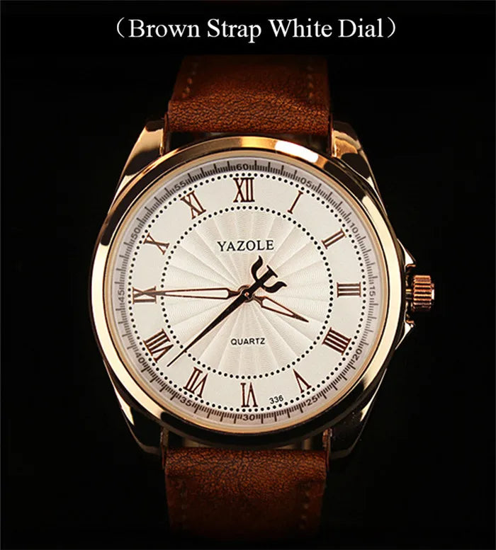 New Mens Watches Top Brand Luxury YAZOLE Fashion.