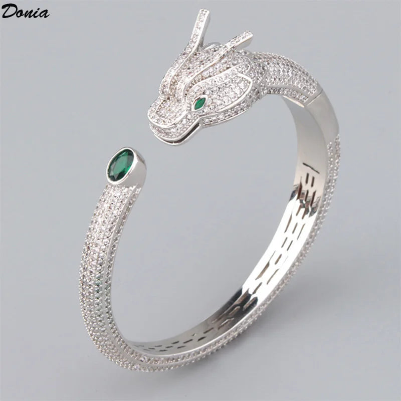 Donia jewelry Fashion European and American micro-inlaid AAA zircon bracelet luxury high-end women's jewelry ring