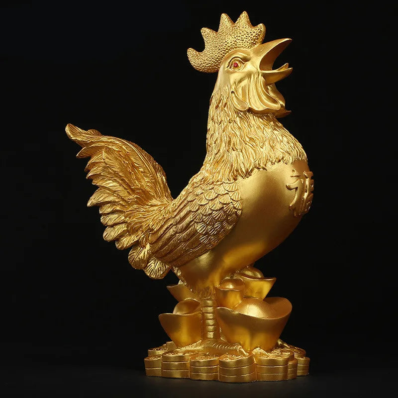 WSHYUFEI Golden Chicken Decoration