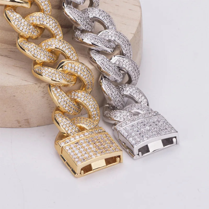 Donia Jewelry Fashion Hot Sale Europe and America Hiphop Hip Hop Bracelet Micro Inlaid AAA Zircon Men&