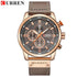 curren fashion date quartz men watch