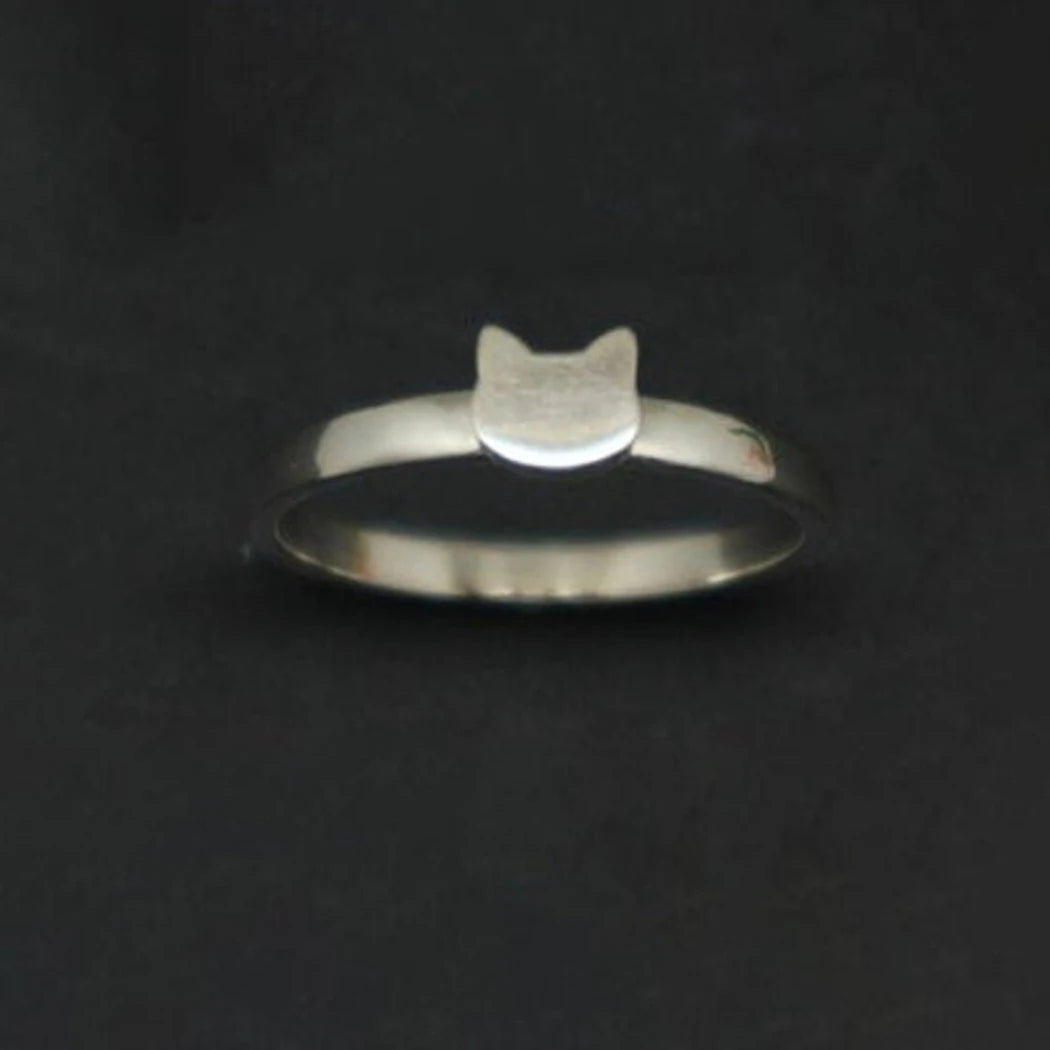 Couples Cat Ring Set Matching Rings.