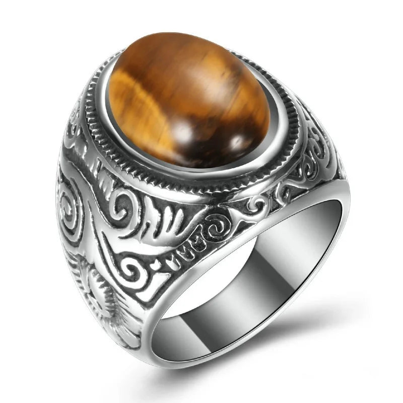 TIGER Natural Stone Ring