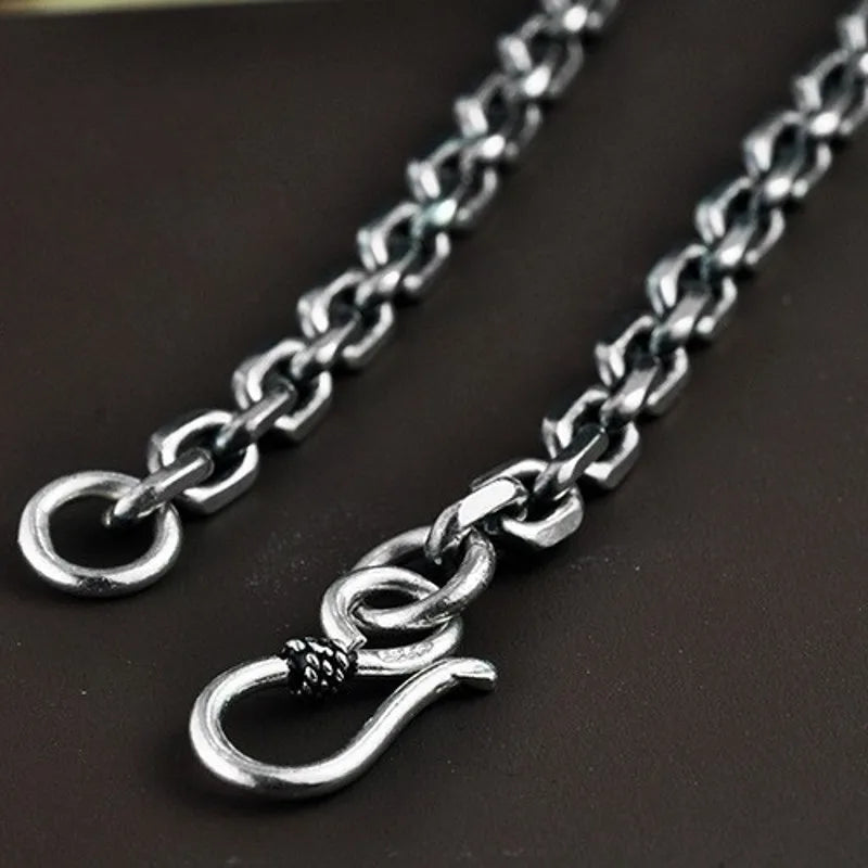 Silver Men Necklace Cross Necklace for Men.