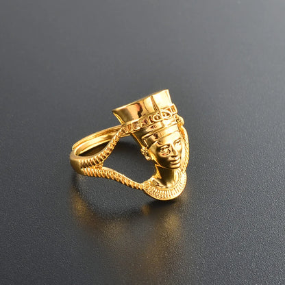 Egyptian Queen Nefertiti Ring for Women Girls.