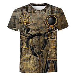 Ancient Black Egyptian Art Printed T-shirt.