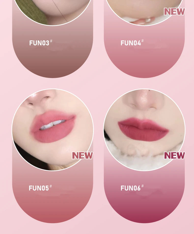 New Update!LEEMEMBER Double-Headed Two Effect Lip Glaze Water Mirror Surface Glossy & Matte Non-Stick Liquid Lip Mud Tint Makeup