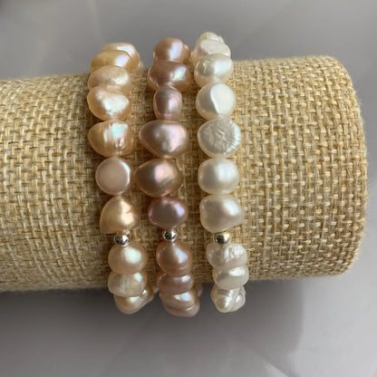 Product Description and Features for 7-8mm Baroque Pearl Bracelet