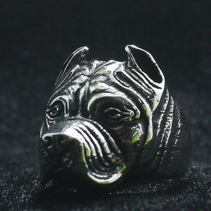 Mens Boys 316L Cool Classic Dog Ring.