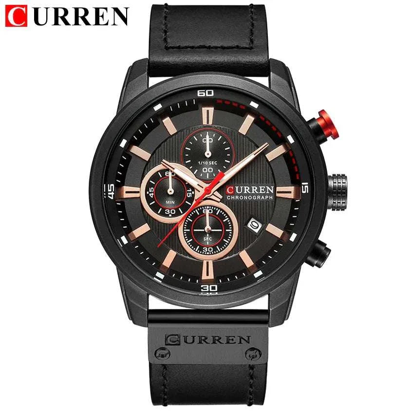 curren fashion date quartz men watch