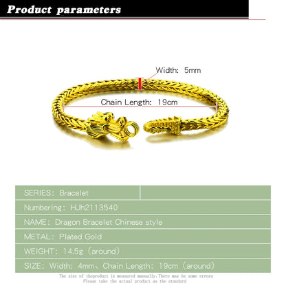 Gold Plated Classic Domineering Temperament Silver