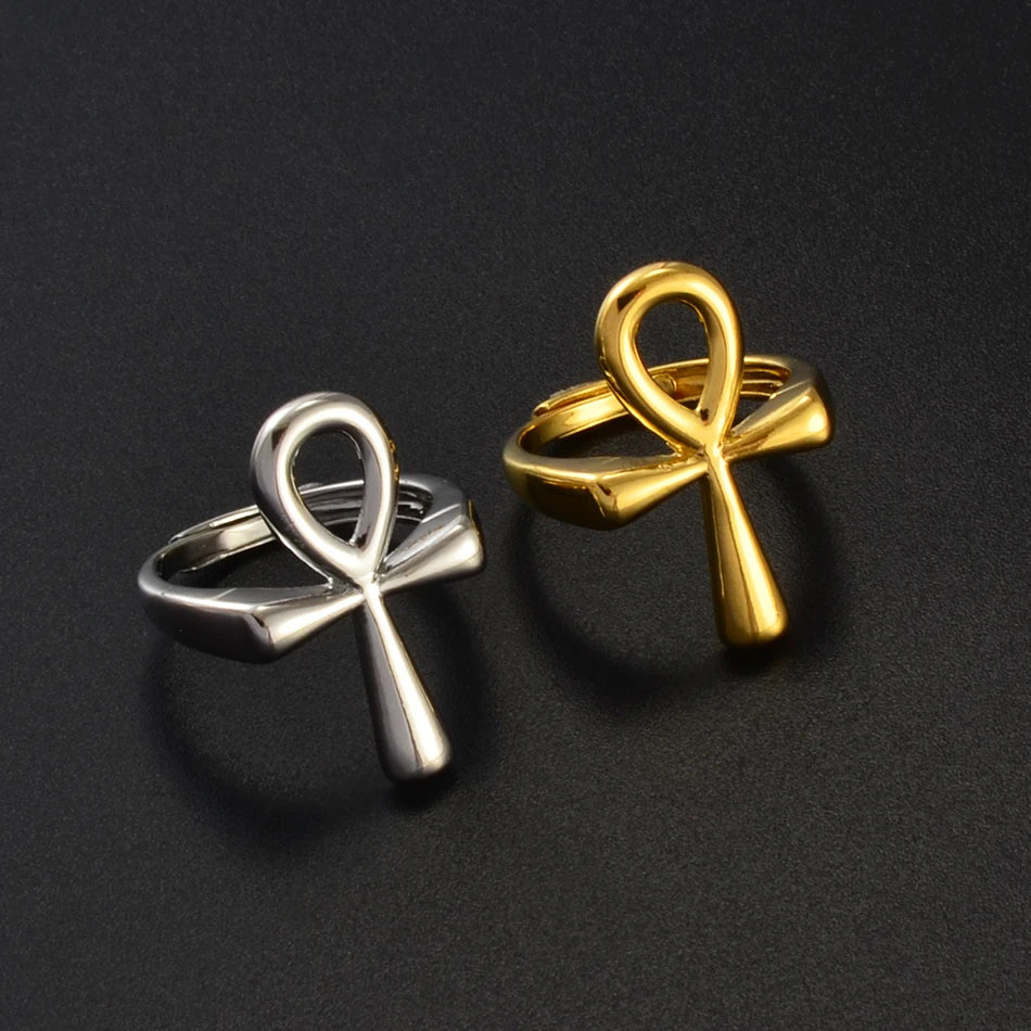 Ankh Ring for Women Girls African Egyptian.