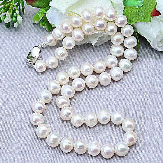 Elegant natural pearl jewelry collection.