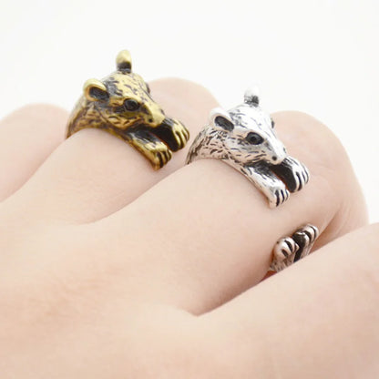 Cute Mouse, Squirrel, Hedgehog, and Couple Ring