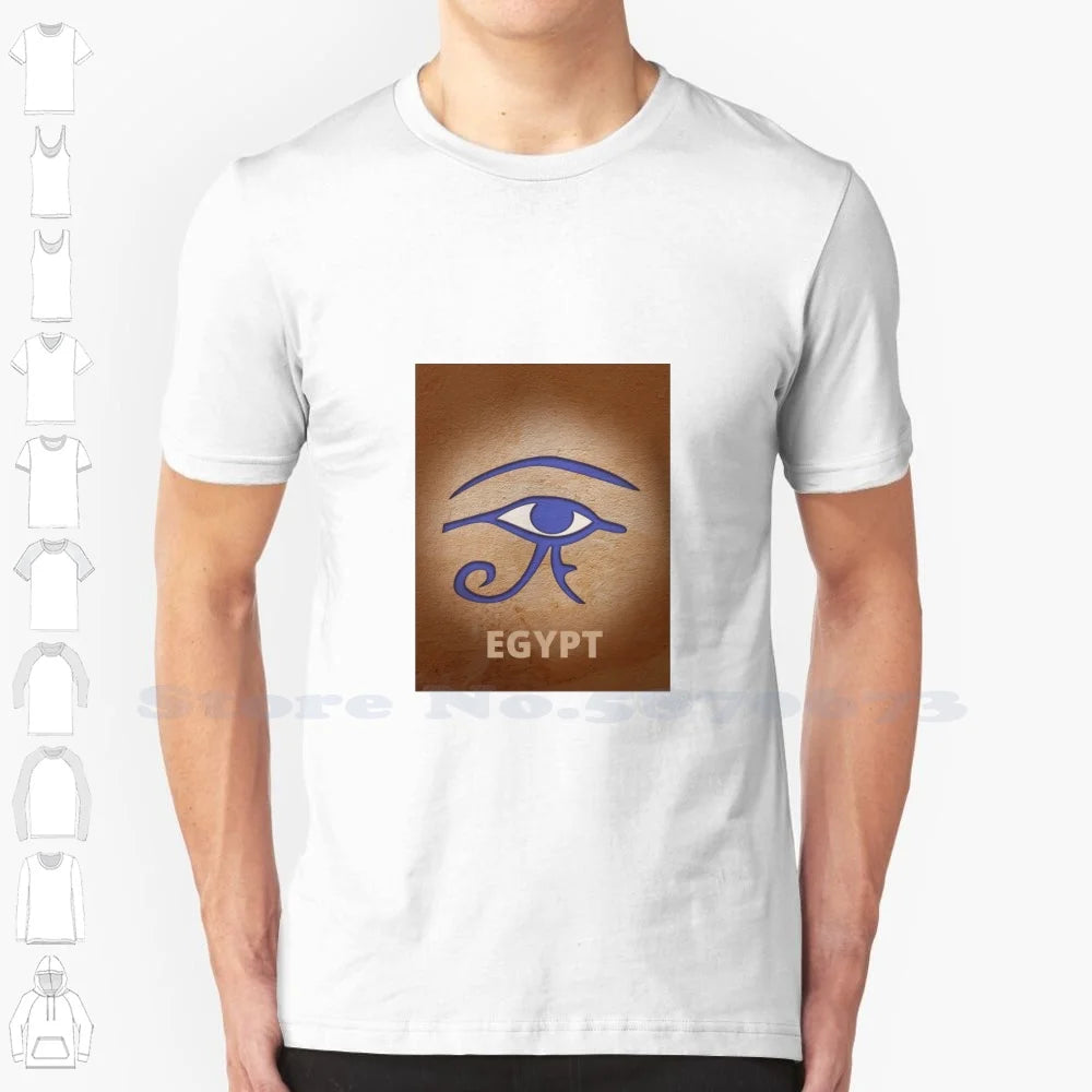 Horus Eye Egyptian Sympol 100% Cotton T-Shirt.