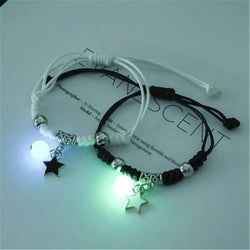 Luminous Cat Star Moon Bracelet Couple.