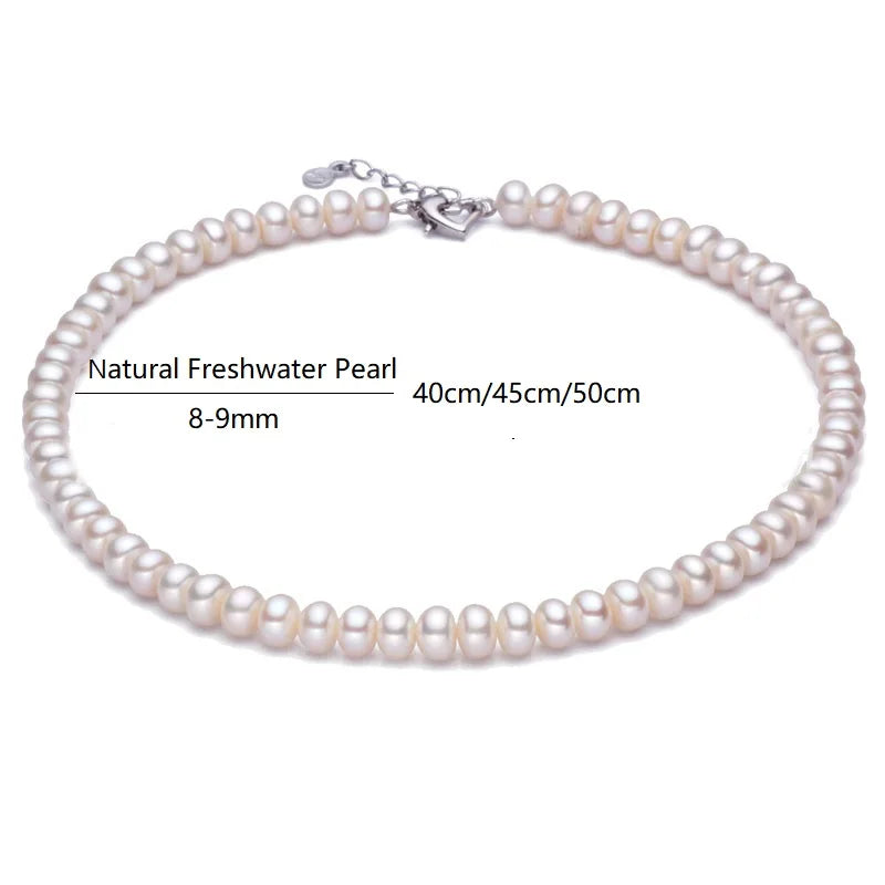 Elegant freshwater pearl choker for women.