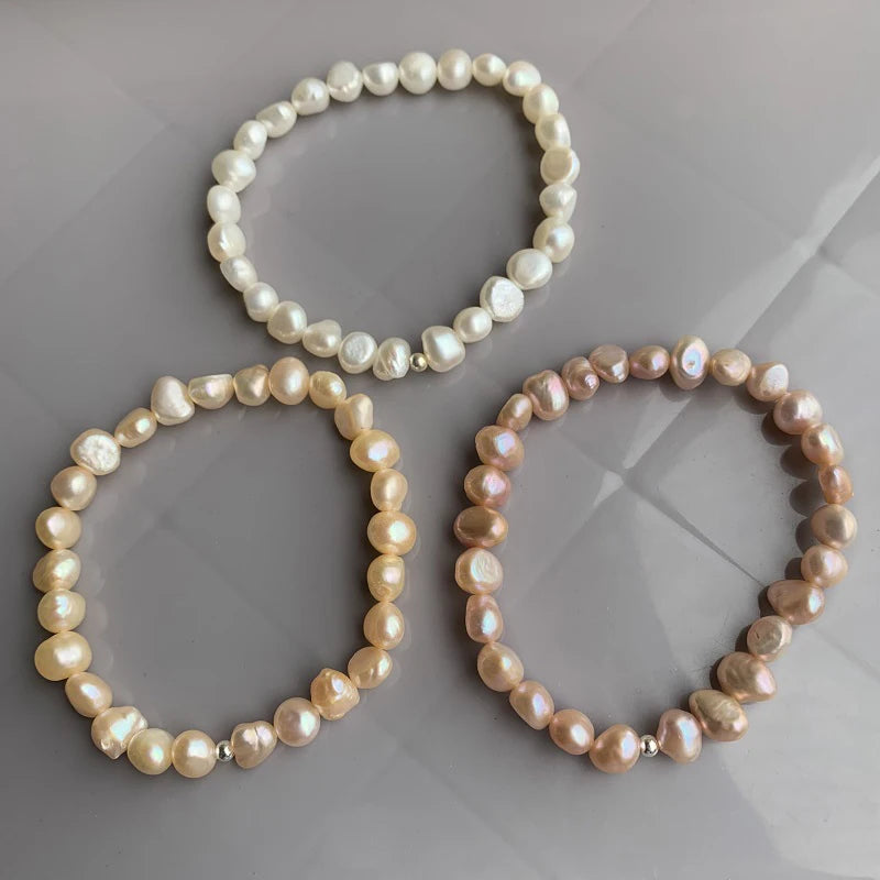 Product Description and Features for 7-8mm Baroque Pearl Bracelet