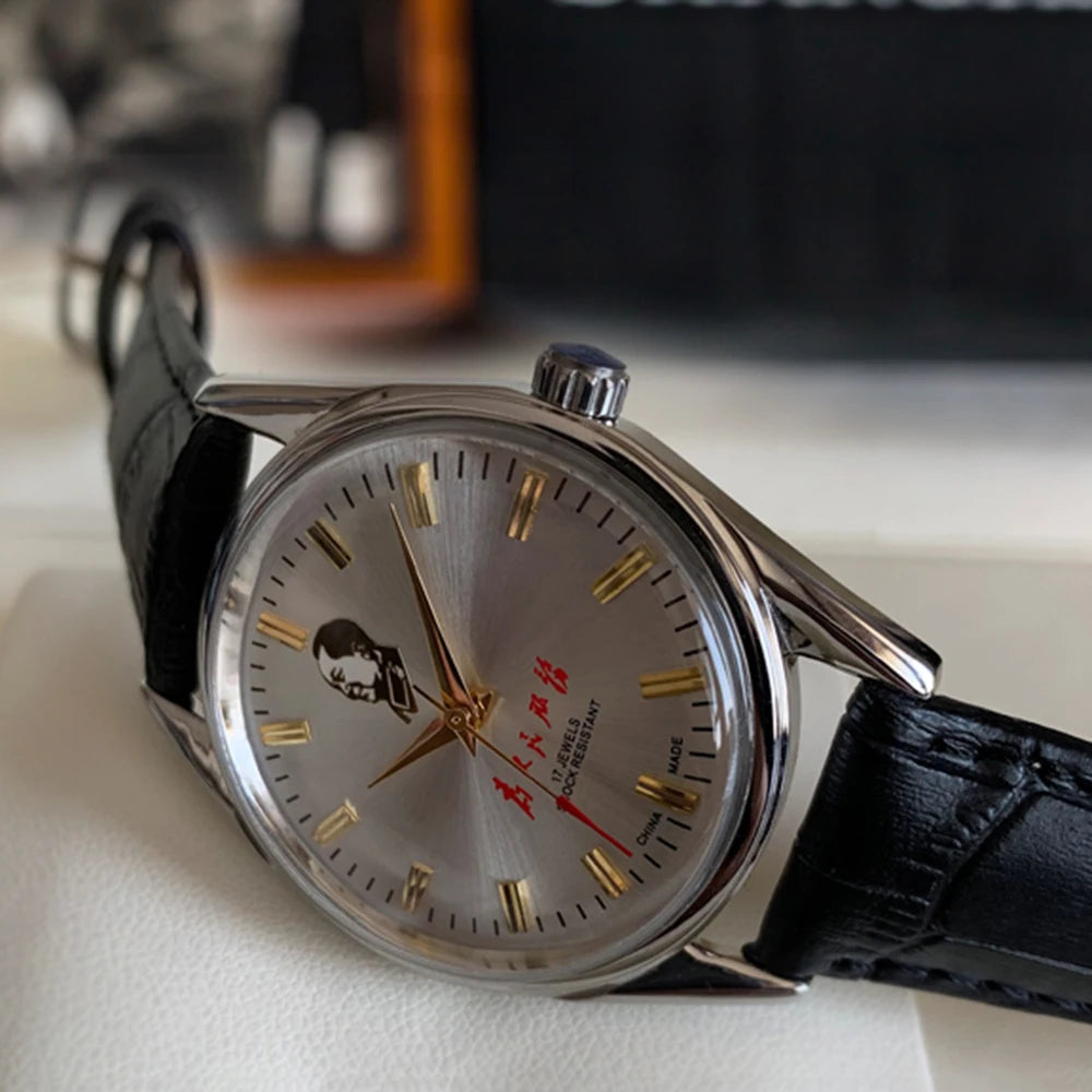 Mechanical Watch Men Shanghai 38mm Hand Wind.