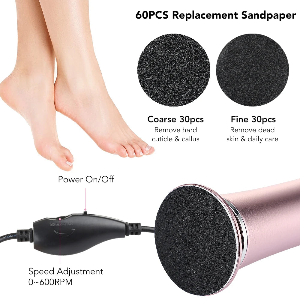 Transform Your Feet with the Electric Grinding Pedicure Tool!