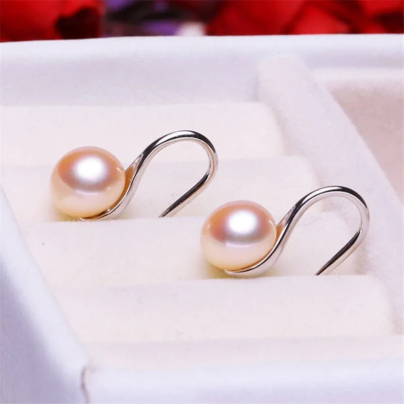 Fashion Pearl Earrings - Genuine Natural Freshwater.