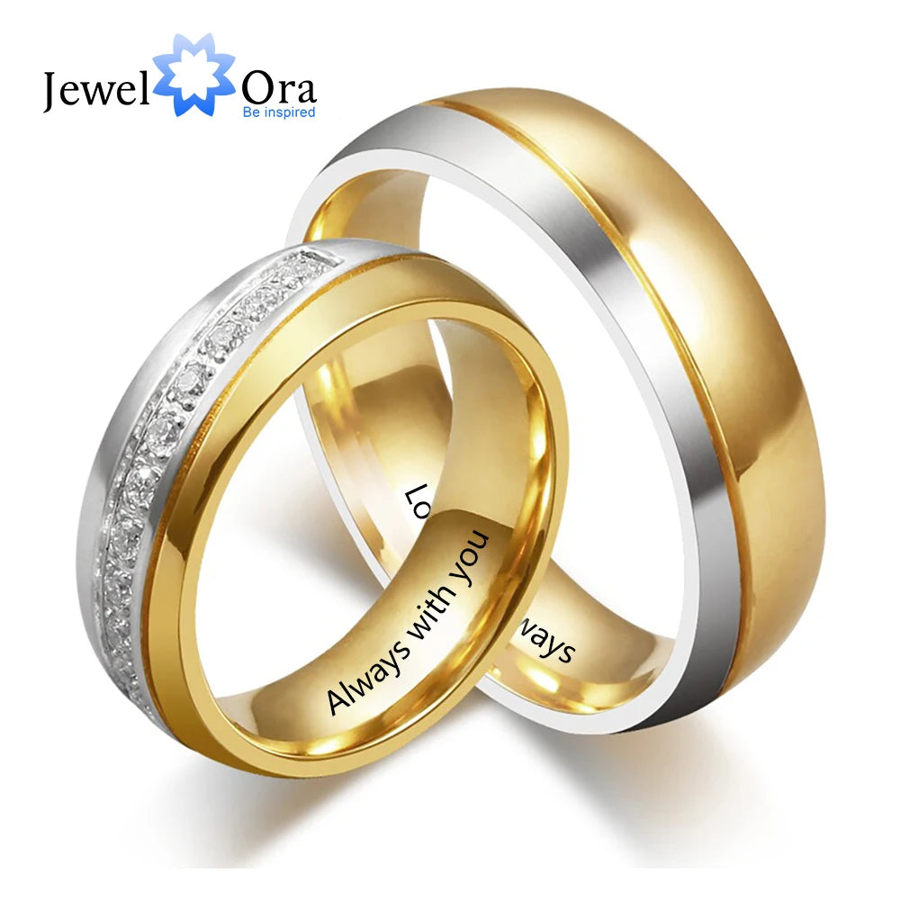 Wedding Engagement Rings for Women Men Couple.