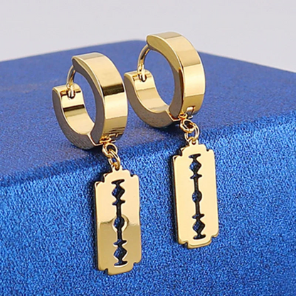 KEY OF PARADISE Earring Mens Egyptian Ankh Stud Earrings.