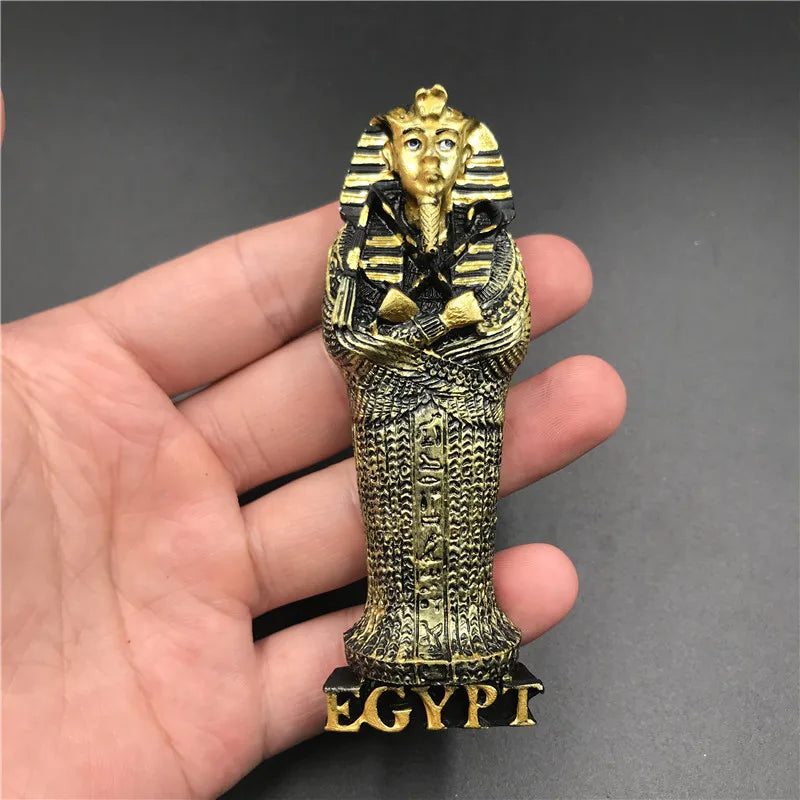 Egyptian tourist souvenir fridge sticker pharaoh