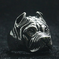 Mens Boys 316L Cool Classic Dog Ring.