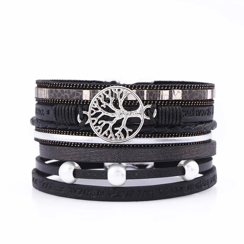 Leather Bracelets for Women Fashion Couple