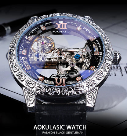 AOKULASIC Fashion Casual Men Automatic Mechanical.