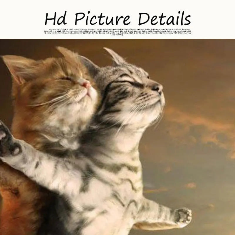 Cat Cute Posture Wall Posters Bedroom Decoration.