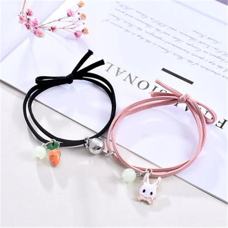 Luminous Cat Star Moon Bracelet Couple.