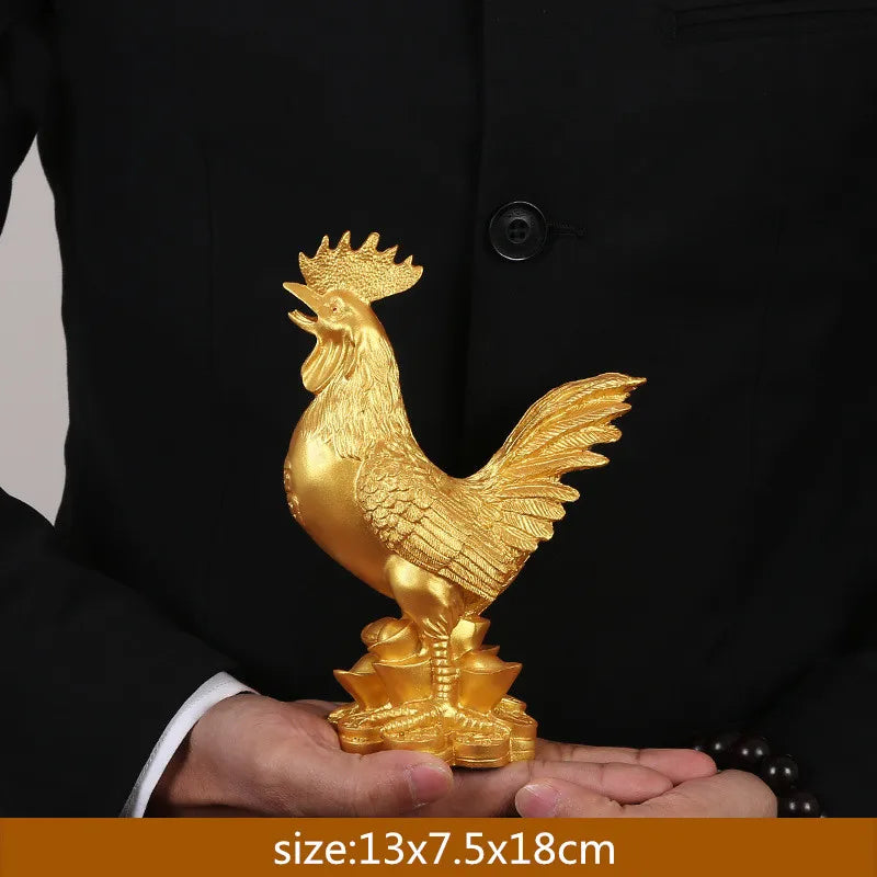 WSHYUFEI Golden Chicken Decoration