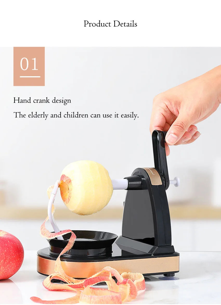 Apple Peeler Multi-functional Fruit Peeling Machine Automatic Peelers Pear Peeling Zesters Vegetable Potato Cutter Slicer