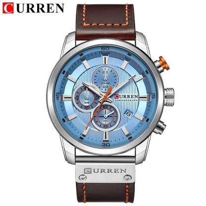 curren fashion date quartz men watch