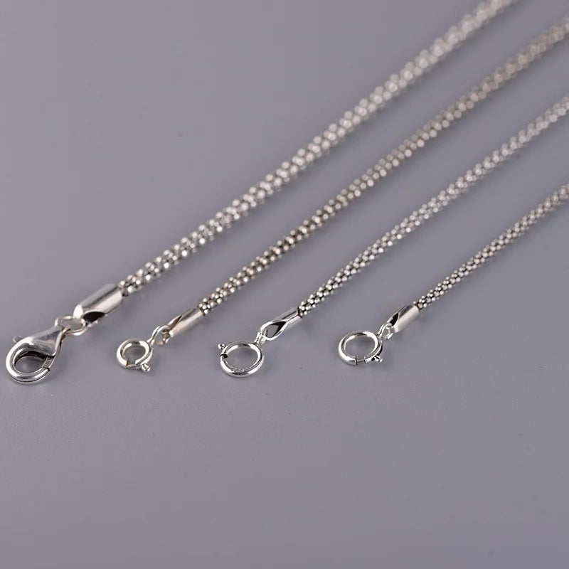 Silver Italian Chain Simple and Fresh Sweater.