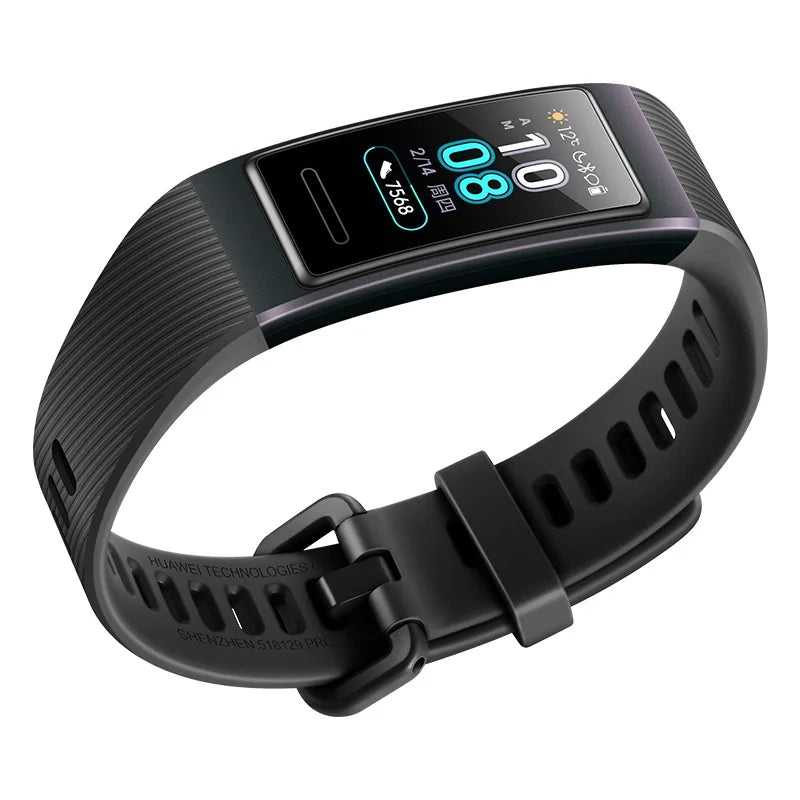 Huawei SmartBand 3 Smart Band Metal Frame Amoled Full Color Display Touchscreen Swim Stroke Heart Rate Sensor For Smart Home